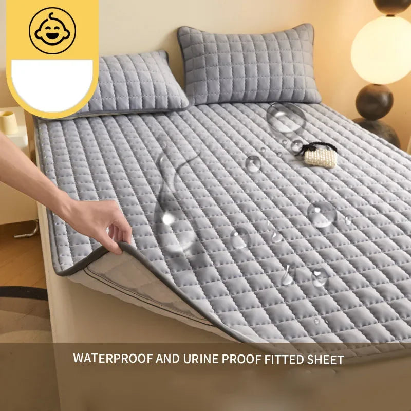 Afralia™ Waterproof Quilted Mattress Topper - Single/Double Size