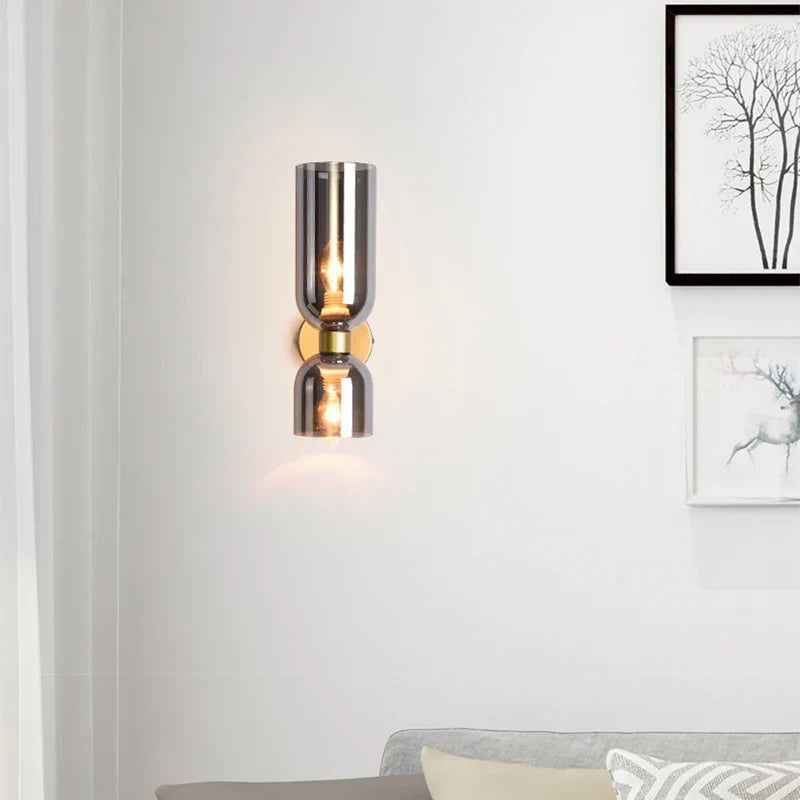 Afralia™ Nordic Glass Wall Lamp LED Sconces for Indoor Home Decor