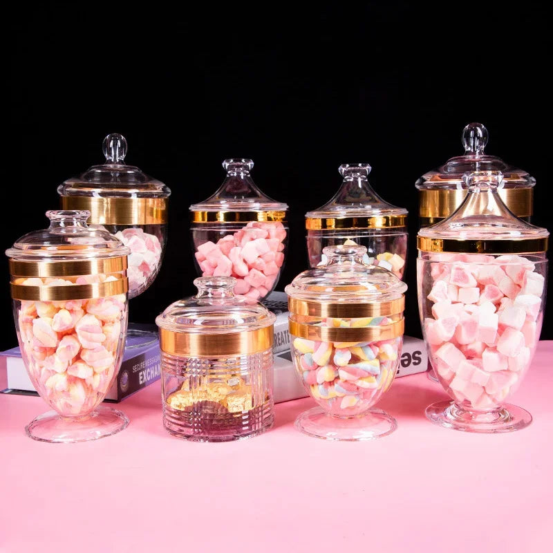 Afralia™ Acrylic Candy & Spice Jar Set for Kitchen Food Storage