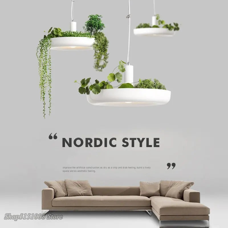 Afralia™ Nordic Plant Pendant Lights DIY Flower Pot Hanging Lamp - Home Decor