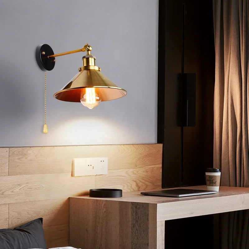 Afralia™ Retro Loft LED Wall Lamp Sconce