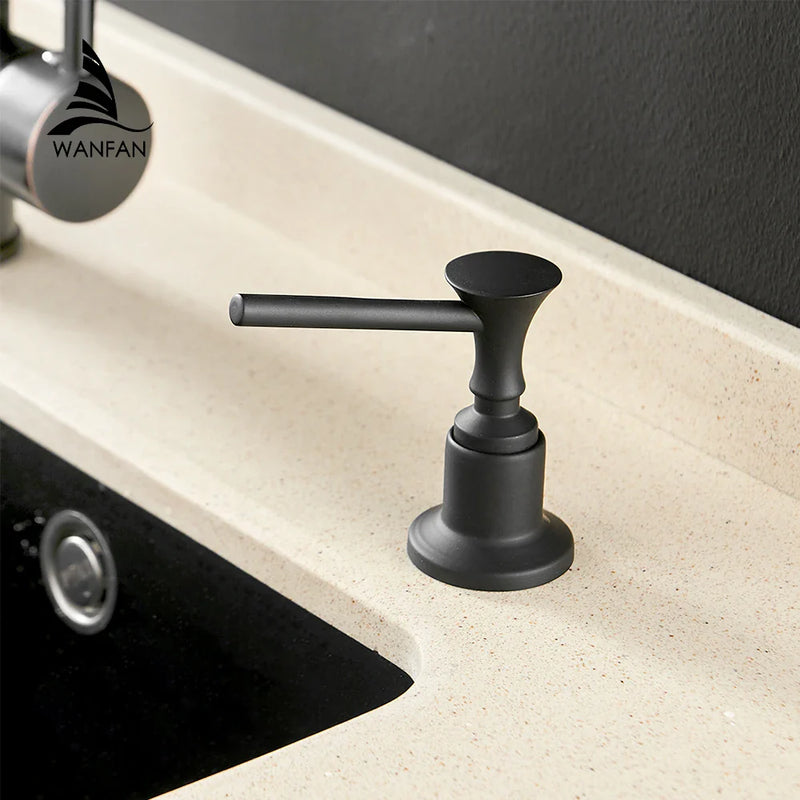 Afralia™ Stainless Steel Kitchen Sink Liquid Soap Dispenser