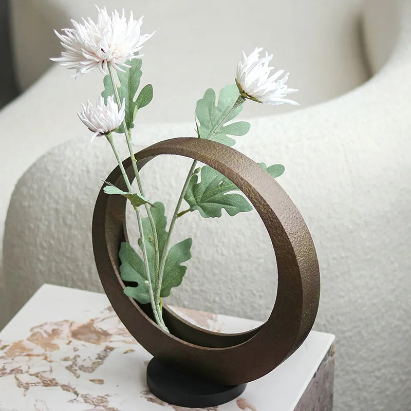 Afralia™ Metal Moon Arc Meniscus Figurine Home Decoration