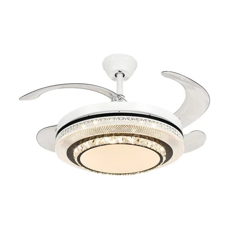 Afralia™ LED Ceiling Fan with Remote Control, Modern ABS Blades, 110V 220V