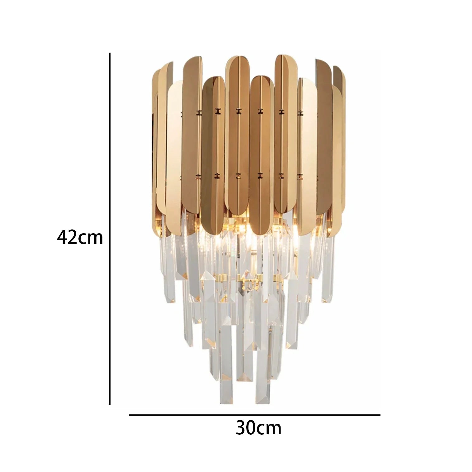 Afralia™ Modern Golden Crystal Pendant Chandelier for Luxurious Living Room Decor