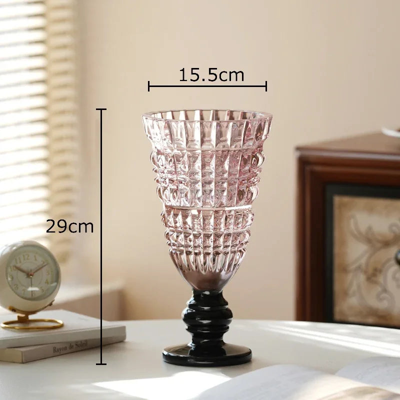 Afralia™ Glass Vase for Hydroponics Plant Pot Room Decor & Flower Arrangement