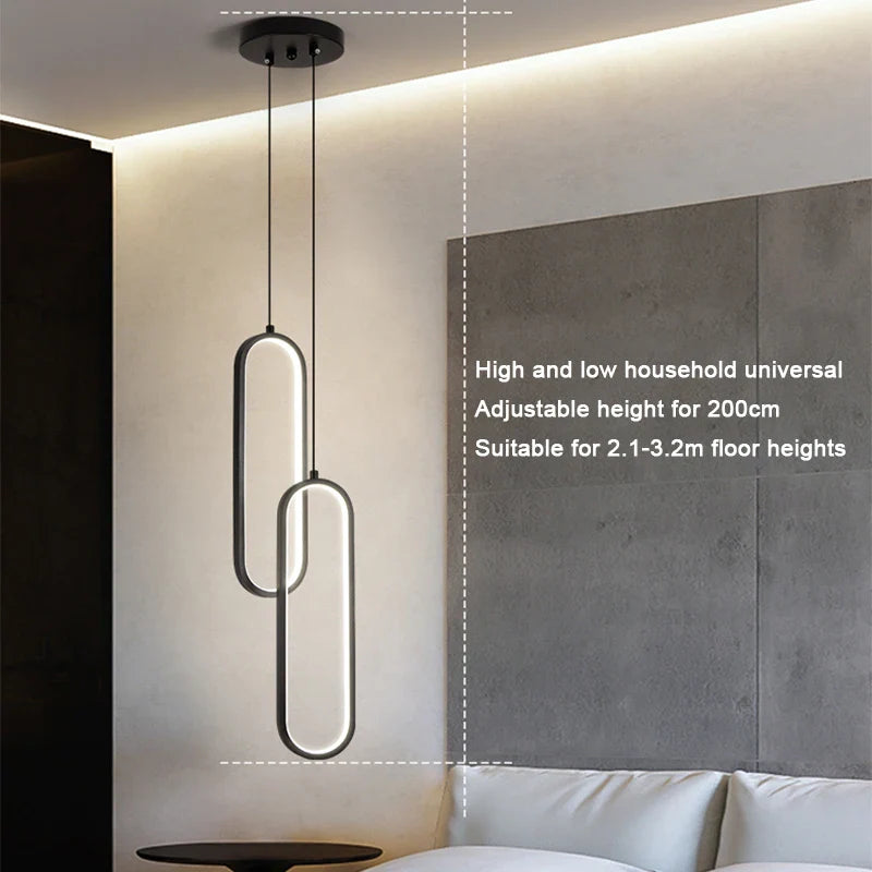 Afralia™ Nordic LED Pendant Lamp for Interior Lighting in Living Room and Dining Area