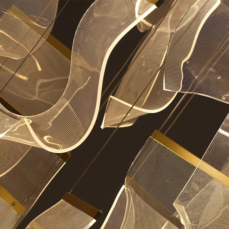 Afralia™ LED Light Guide Ceiling Chandelier modern Novelty for Home Decor Lighting