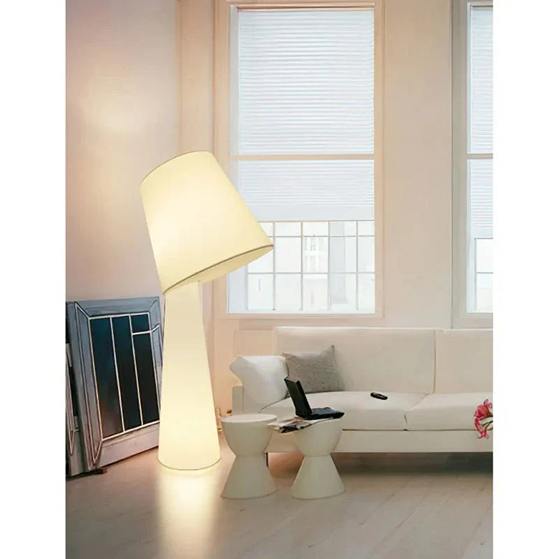 Afralia™ Nordic Wabi Sabi Fabric Floor Lamp for Minimalist Living Spaces