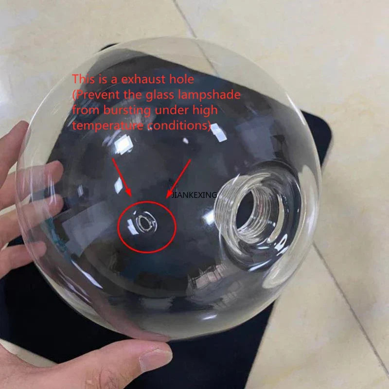 Afralia™ Glass Bubble LED Pendant Lamp for Restaurant, Bar, and Display Window