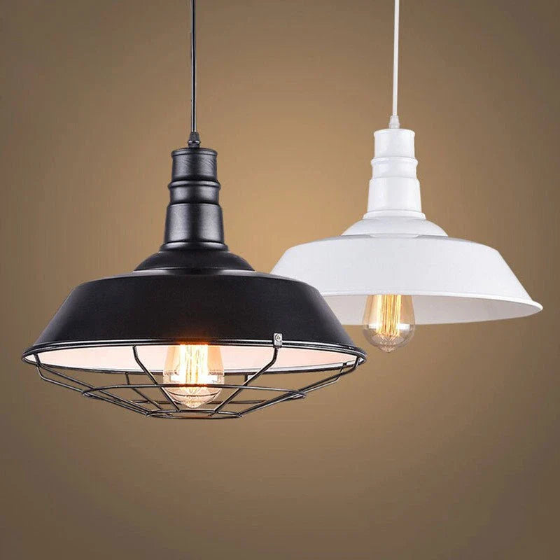 Afralia™ Iron Pendant Lights: Rural Retro Personalized Pot Lid Chandelier