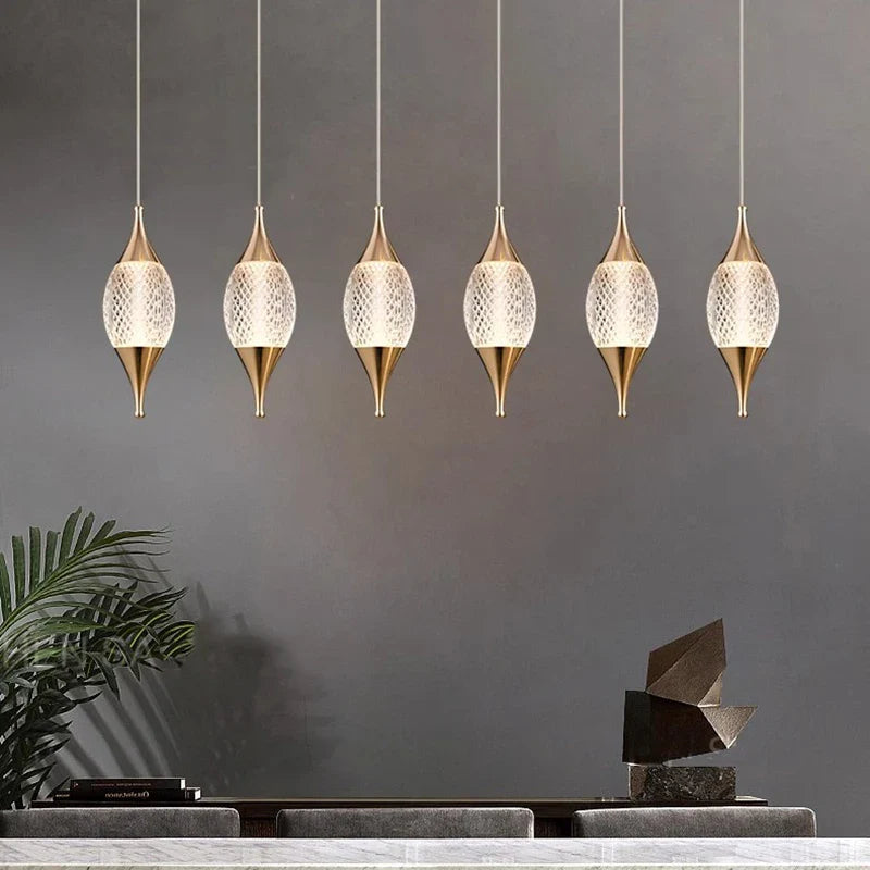 Afralia™ LED Chandelier Modern Dining Room Ceiling Light