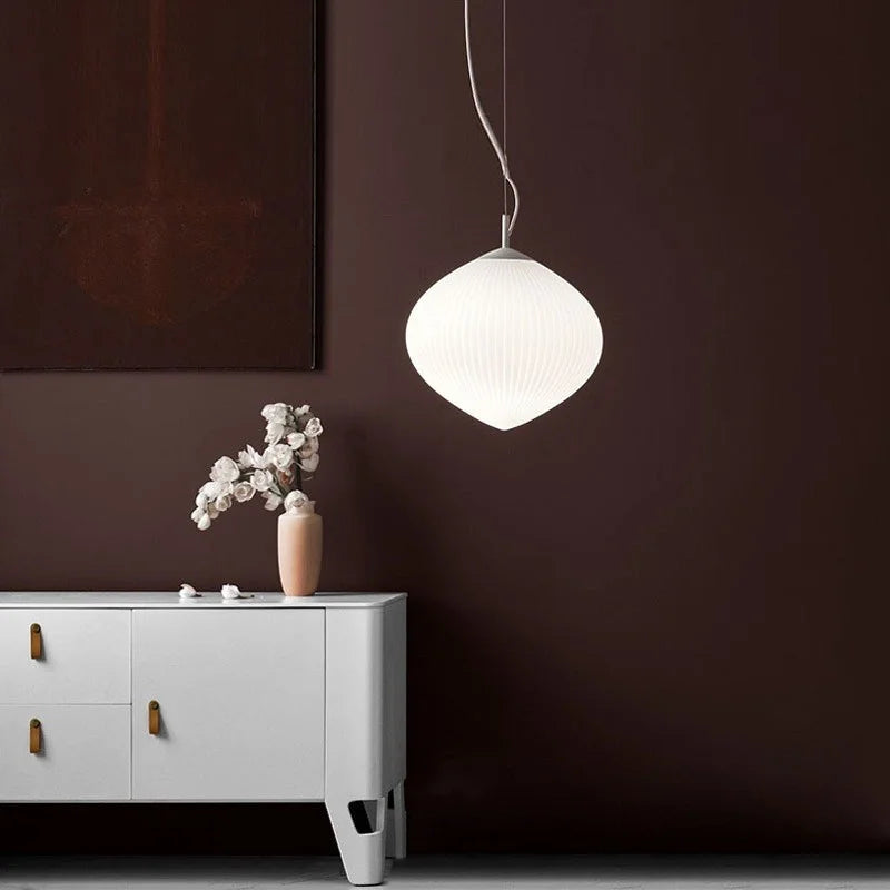 Afralia™ Glass LED Pendant Lights | Modern Bar Suspend Lamp | Dining Room Droplight