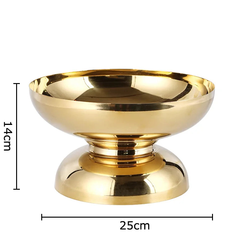 Afralia™ High-Legged Fruit Bowl Tray for Living Room Coffee Table & Snacks