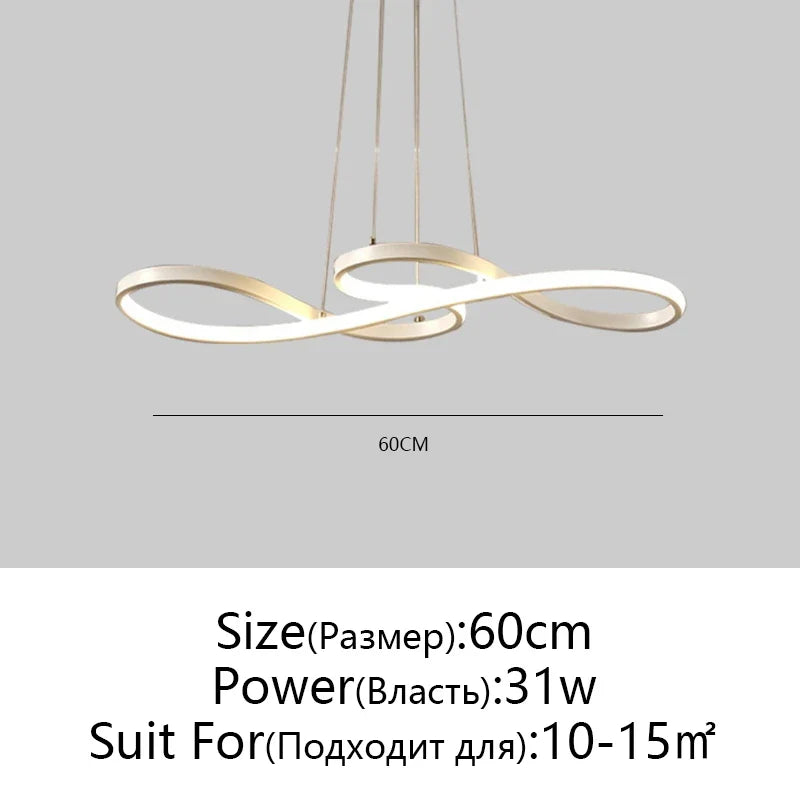 Afralia™ Circle LED Chandelier: Nordic Minimalist Design for Living, Bedroom, Dining Room
