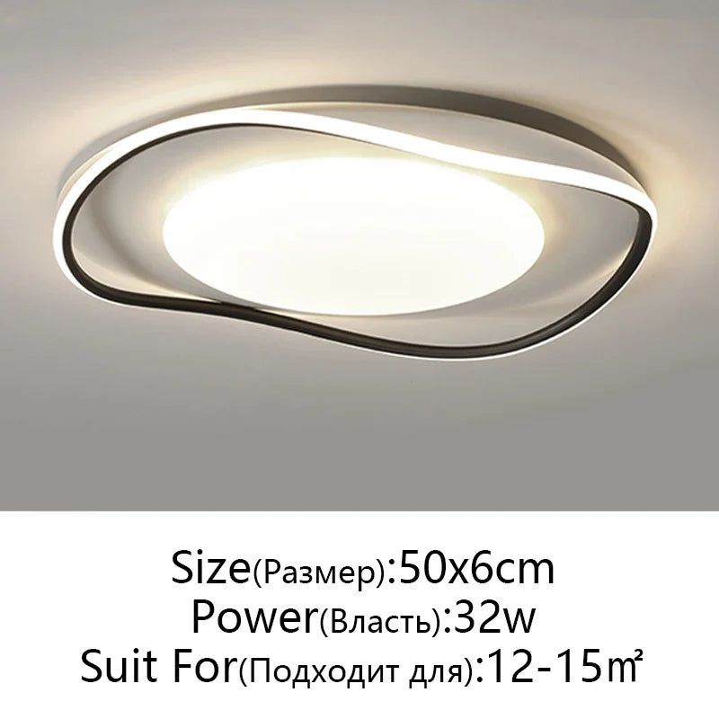 Afralia™ Modern LED Ceiling Lights for Bedroom Study Living Room Decoration