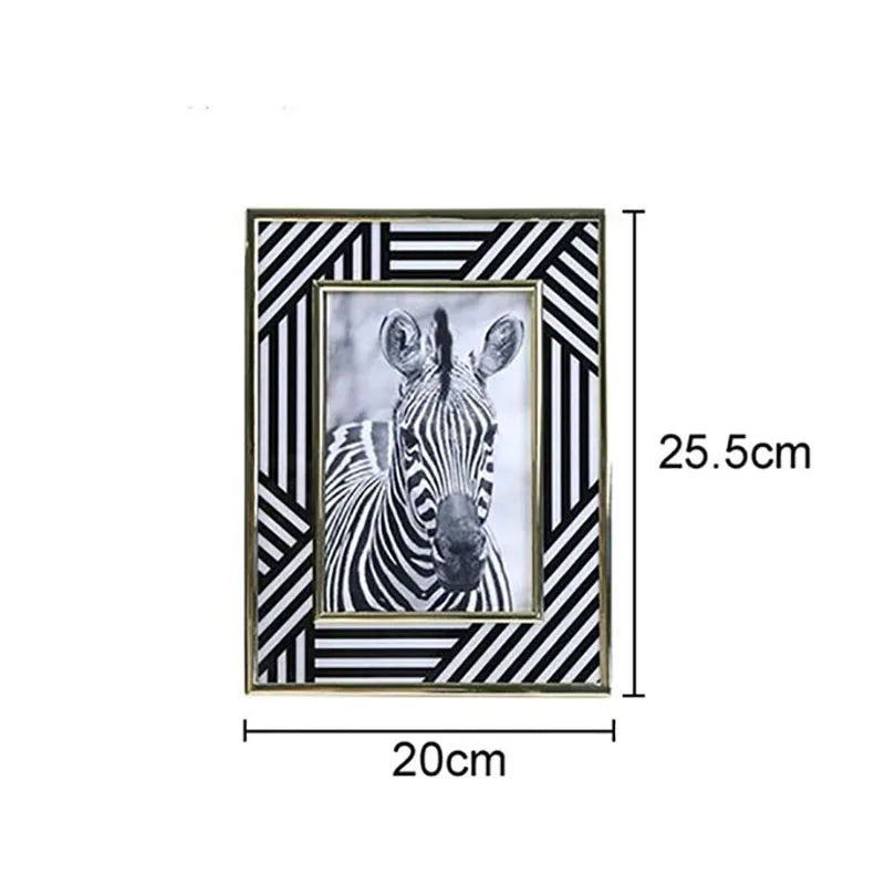 Zebra Texture Photo Frames by Afralia™ - Modern Decor for Wedding Gifts