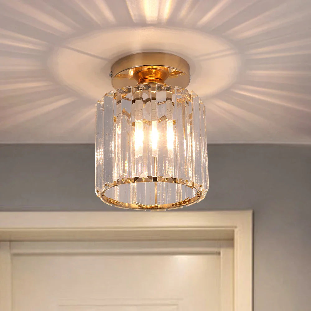 Afralia™ Crystal Chandelier Ceiling Light for Modern Living Room Decor