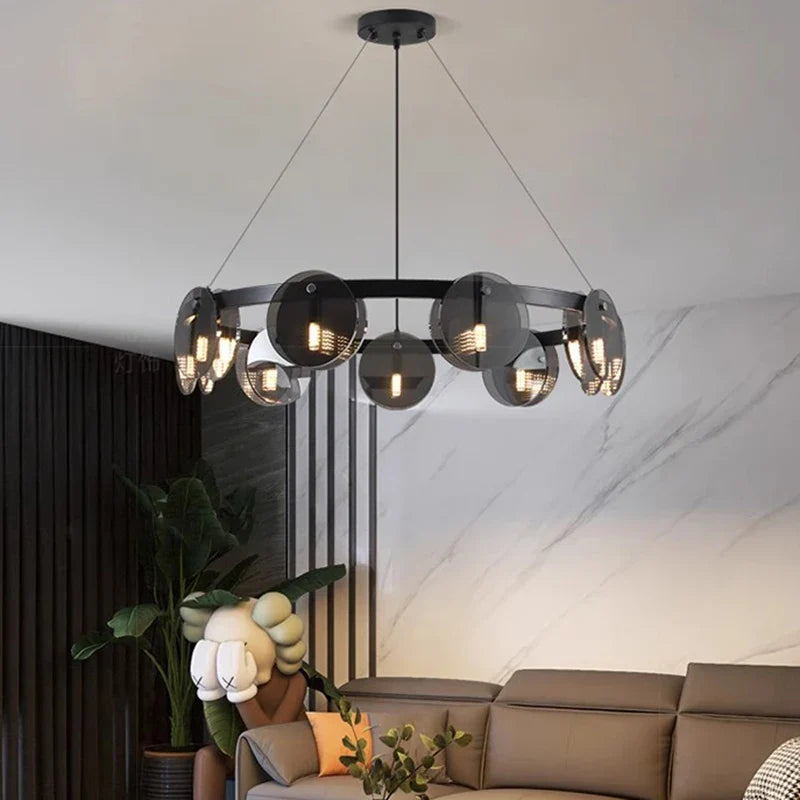 Afralia™ Modern LED Pendant Chandeliers for Home Decor Living and Dining Room Lighting