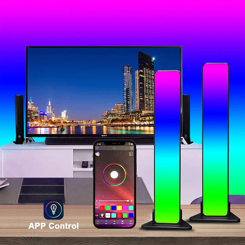 Afralia™ RGB Smart Sound Control LED Music Backlights for Gaming TV Decoration