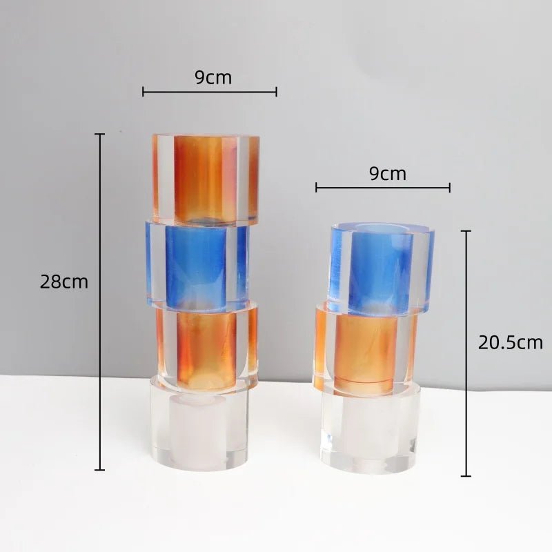 Afralia™ Clear Crystal Mosaic Vase - Home Decoration Terrarium Flower Pot