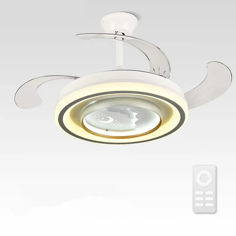 Afralia™ Smart Ceiling Fan Light Remote Control Slient Design