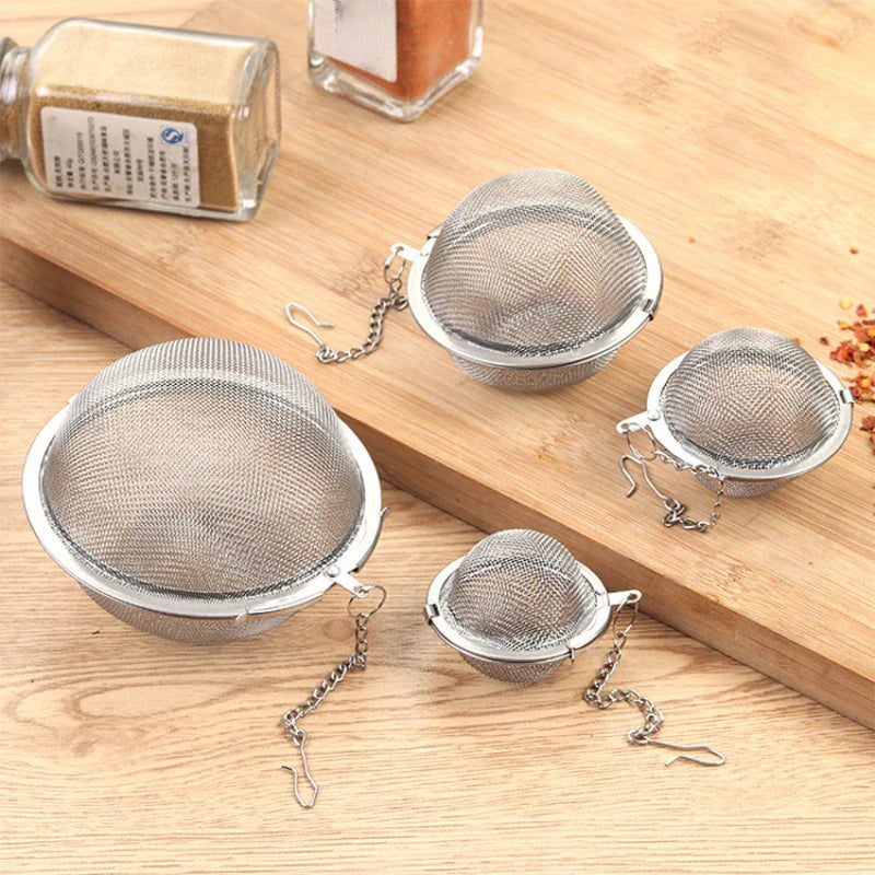Afralia™ Seasoning Ball: Stainless Steel Fine Mesh Spice Filter for Soup, Stew, Tea