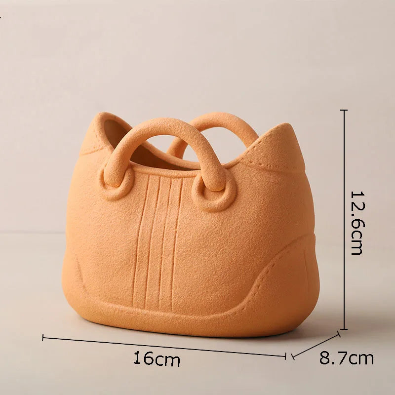 Afralia™ Handwoven Ceramic Vase: Decorative Flower Pot for Home Décor and Floral Arrangement