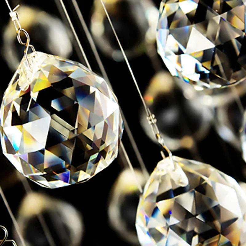 Afralia™ Luxury Crystal Chandelier for High Ceilings: Modern Chrome Pendant Lamp