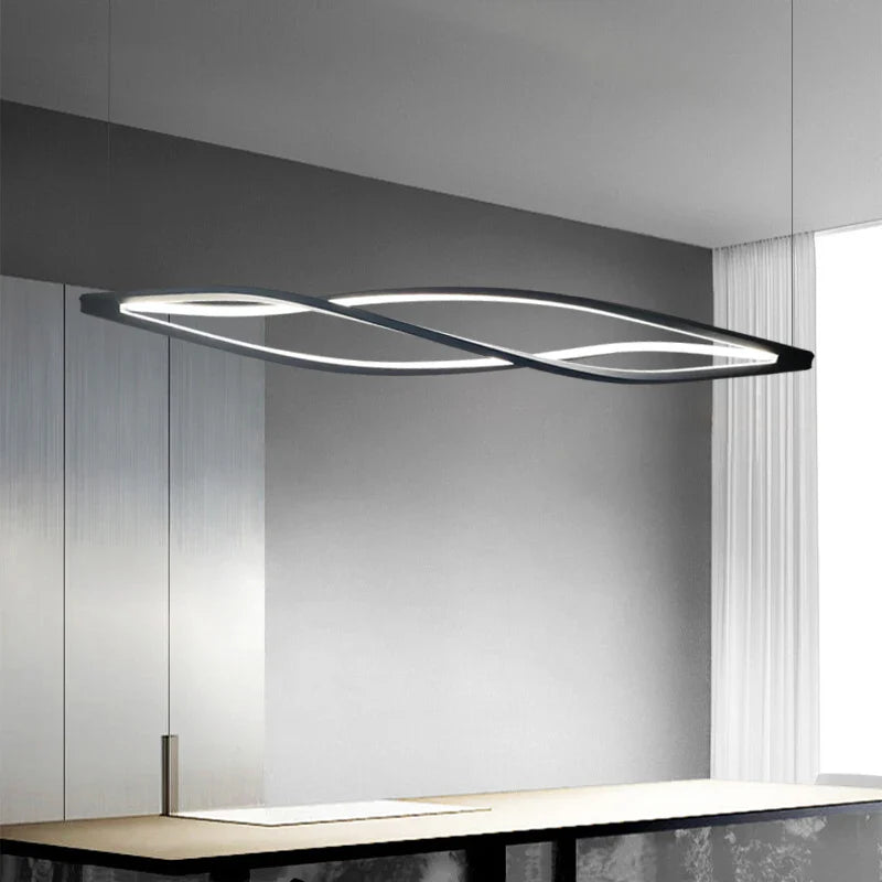 Afralia™ Aluminum LED Pendant Lamp for Kitchen Dining Island Suspended House Lighting