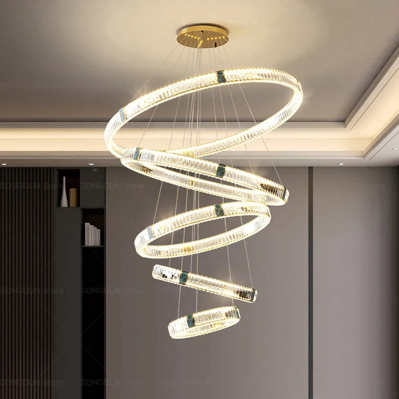 Afralia™ Crystal Chandelier: Elegant Post-Modern Lighting for Living Room & Restaurant