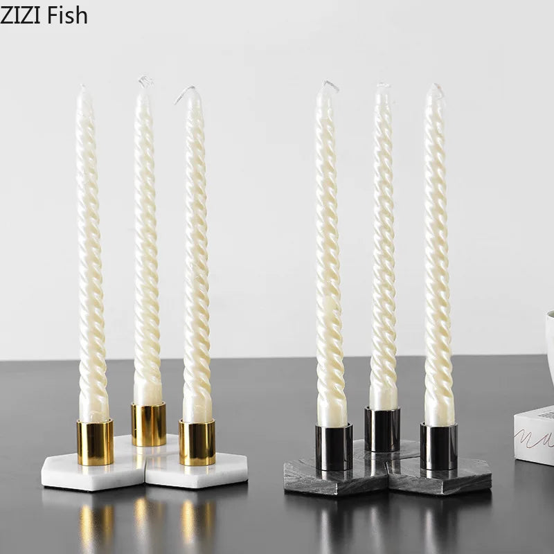 Afralia™ Marble Candle Holder: Romantic Table Decoration & Wax Melt Burner