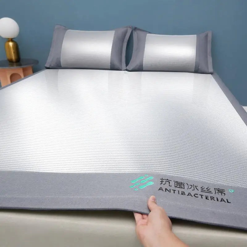 Afralia™ Cooling Sheet 3-Piece Set for Single Twin Bed - Antibacterial Ice Silk Technology