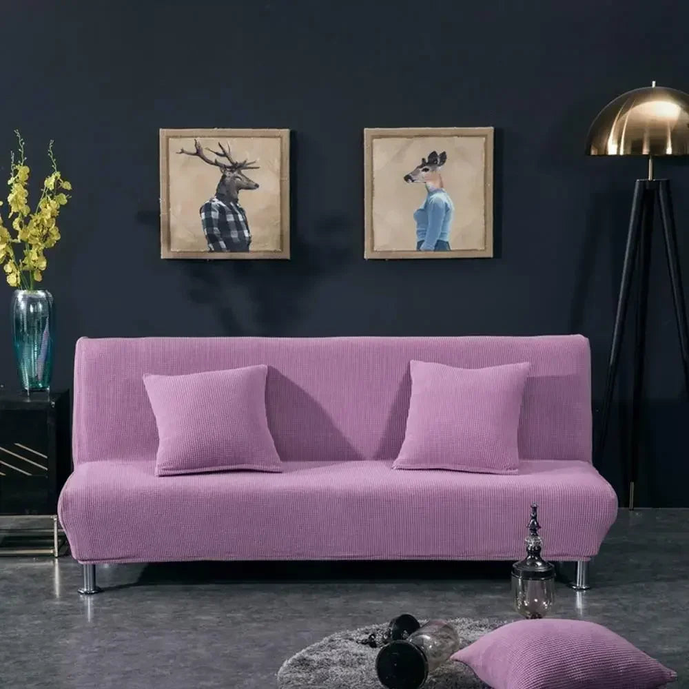Afralia™ Stretch Armless Futon Sofa Cover Slipcover