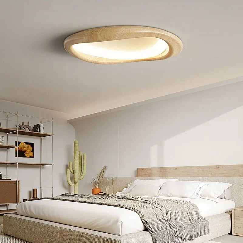 Afralia™ LED Wood Chandeliers for Bedroom Living Room Indoor Lighting Décor