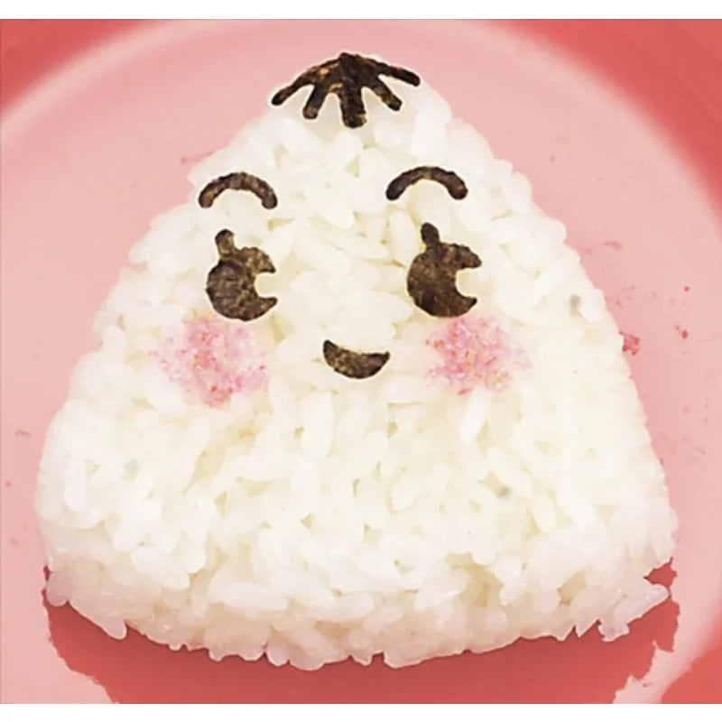 Afralia™ Smile Face Onigiri Mold Seaweed Punch Sushi Mold Bento DIY Tool