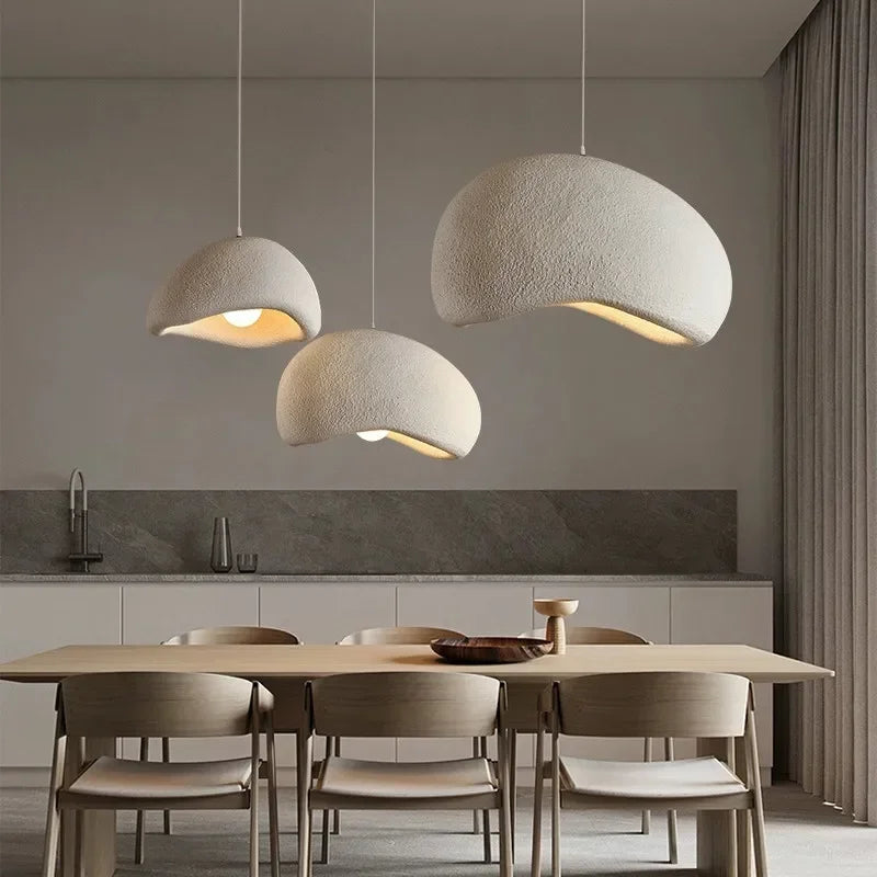 Afralia™ Wabi Sabi LED Pendant Lights for Modern Living Spaces