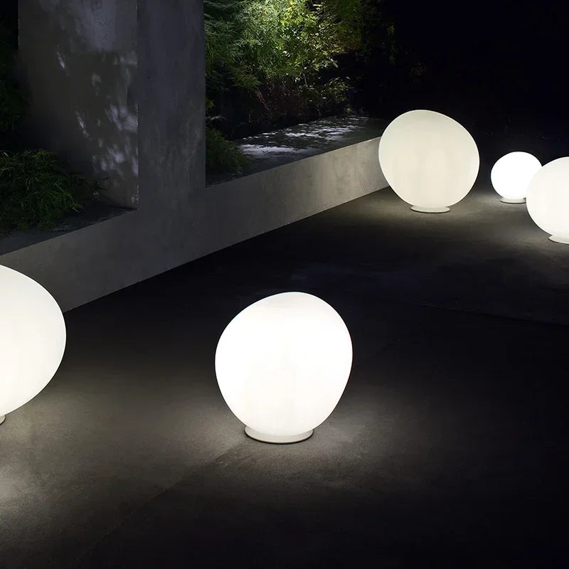 Afralia™ Glass Floor Lamp for Living Room Bedroom Study Desk Decor Light