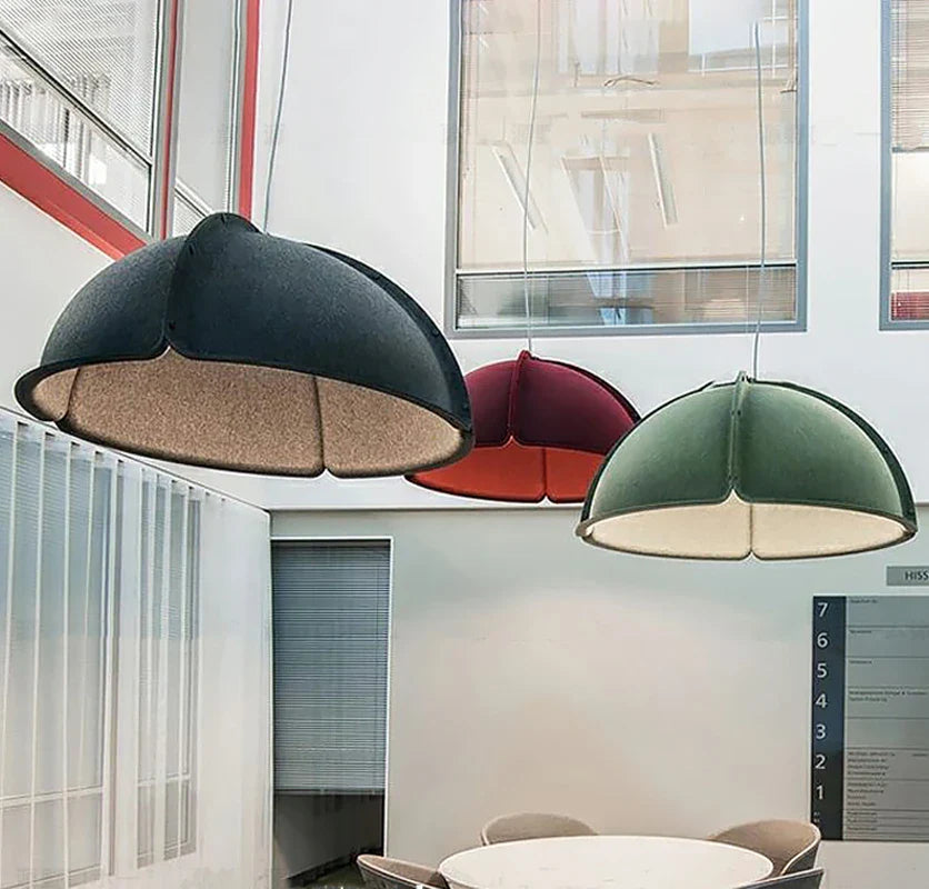 Afralia™ Modern Felt Pendant Lights Kitchen Island Hanging Lamp LED Dining Table Light