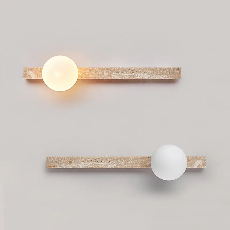 Afralia™ Travertine Wall Lamp Sconce Light for Home Decor & Ambiance