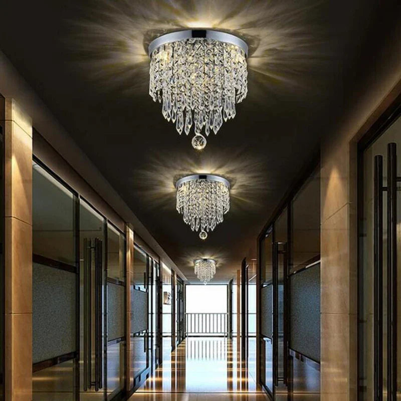 Afralia™ LED Round Ceiling Light: Bright Corridor Entrance Lamp, Room Lighting Solution