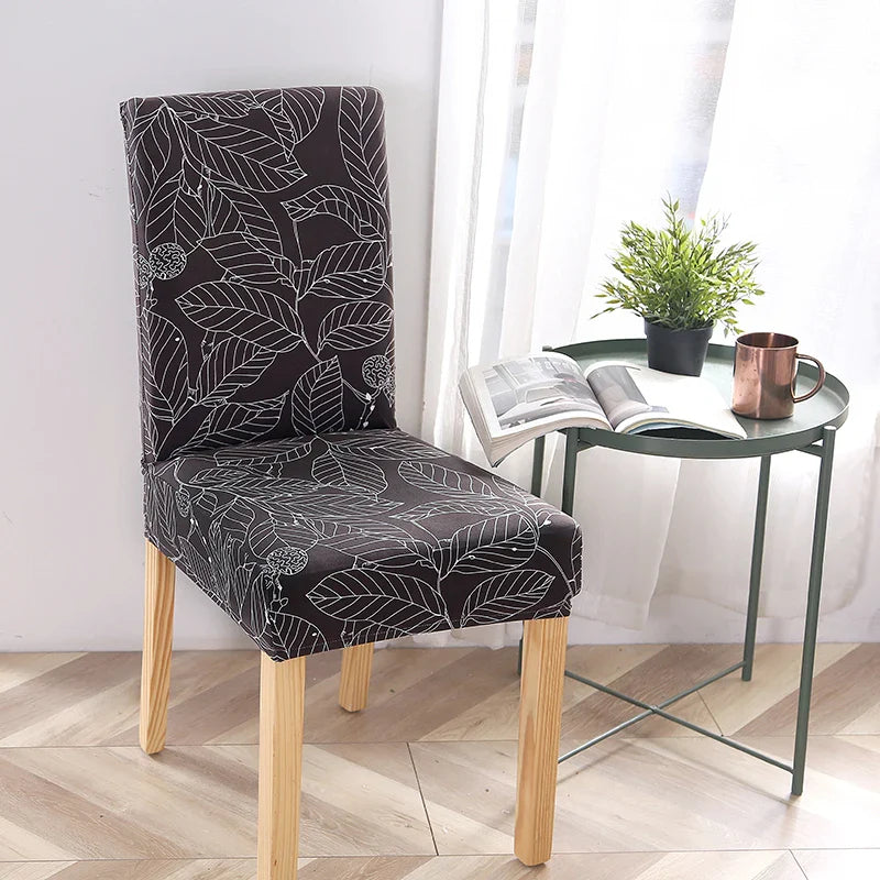 Svetanya Stretch Print Chair Cover by Afralia™ – Elastic Seat Slipcover