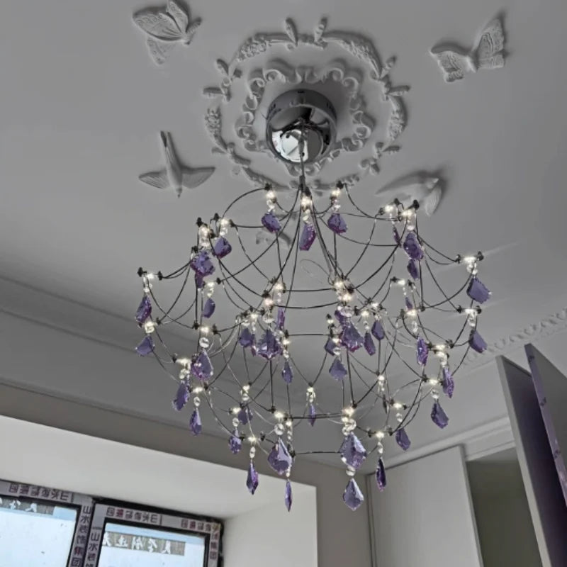 Afralia™ Nordic Firefly Crystal Chandelier for Modern Luxury Living Spaces