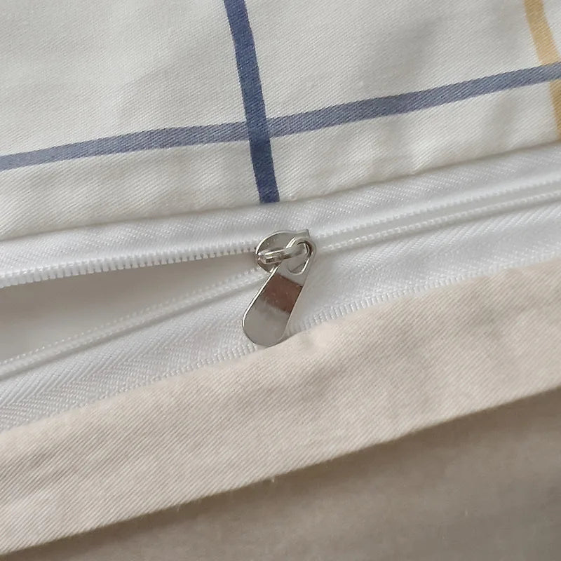 Afralia™ 100% Cotton Geometric Printed Bed Set - Single Queen Size Bedding