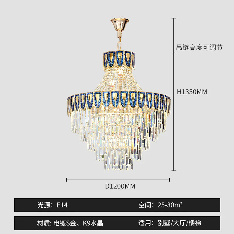 Afralia™ Shell Art Color Chandelier Luxury Lighting for Living & Dining Rooms