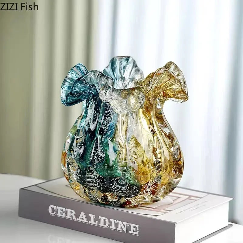 Afralia™ Bubble Glass Vase: Hydroponics Table Decor, Flower Arrangement, Aesthetic Room Accent