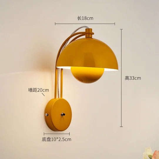 Afralia™ Flower Bud Bedroom Wall Sconce Light