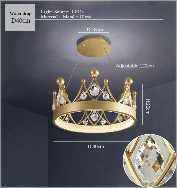 Afralia™ Nordic Princess LED Chandelier for Home Living Dining Bedroom - Simple Elegant Design