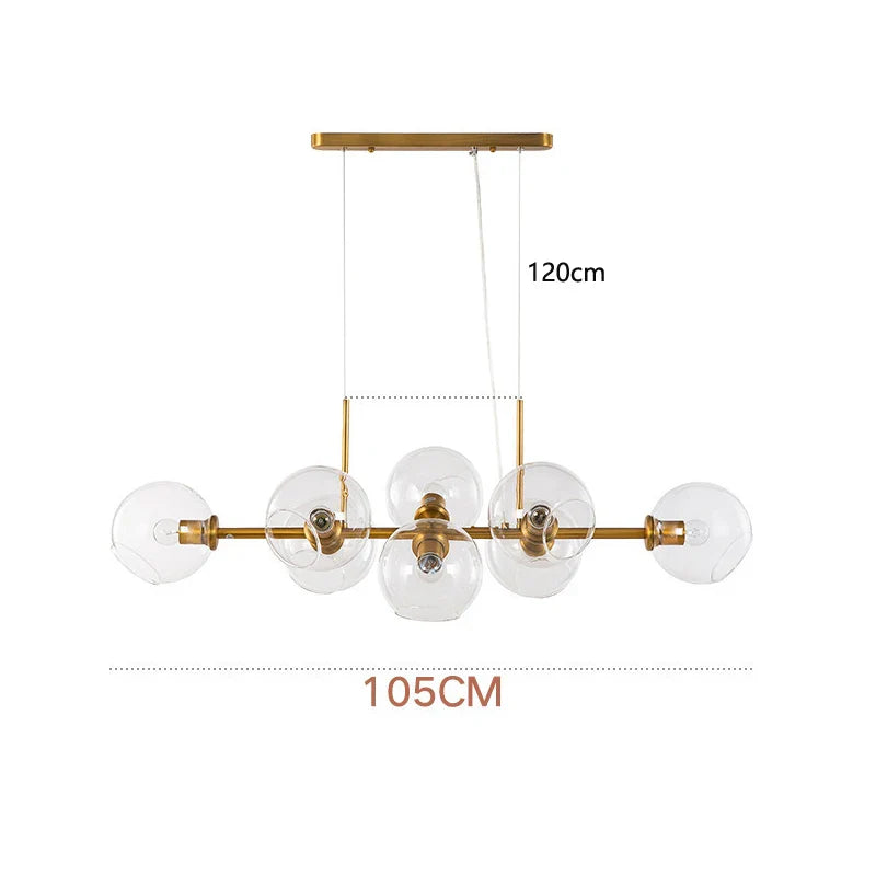 Afralia™ Glass Ball Pendant Lights for Dining Living Room Kitchen