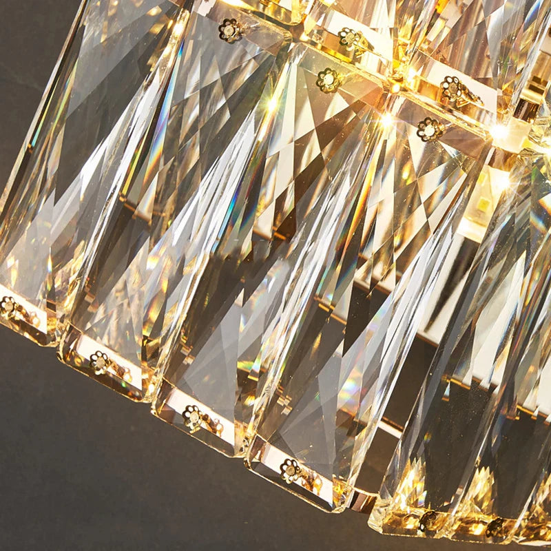 Afralia™ Luxury Crystal Wall Lamp for Living Room, Bedroom, Hotel Decor